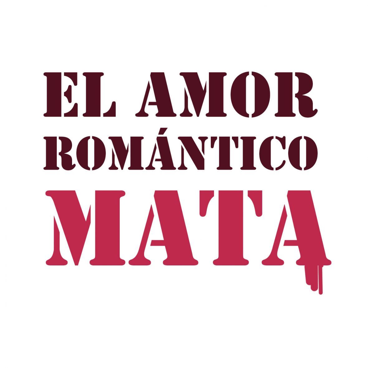 Logo San Violentín letras. El amor romántico mata. Huesca
