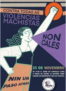 25N cambados, a las 19:30 hpras salida do concello