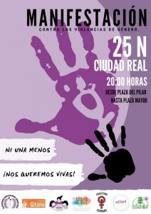 25N ciudad real, a las 20 horas en plaza del pilar