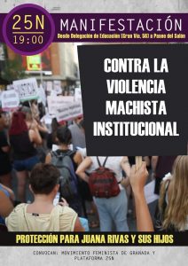 25N granada, a las 19 horas desde delegacion de educación