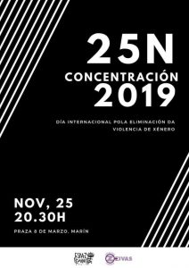 25N Marin, 20:30 horas en plaza 8 de marzo