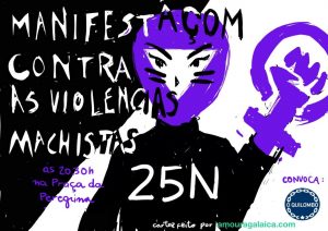 25N pontevedra, a las 20:30 horas en plaza peregrina
