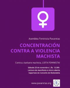 23N redondela, a las 12:30 horas en soportales del concello