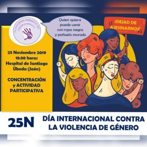 25N úbeda, a las 18:30 horas en hospital de santiago