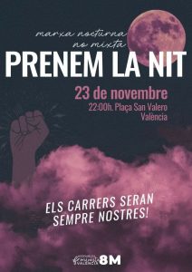 23N Valencia, plaza san valero a las 22 horas